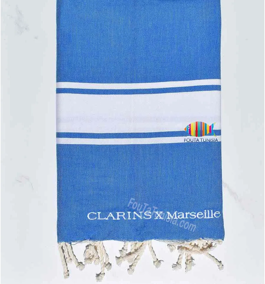 CLARINS besticktes Strandtuch Fouta Tunisia - 1