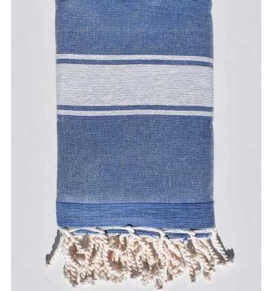 Handtuch Denim blauer Schwamm Fouta Tunisia - 1