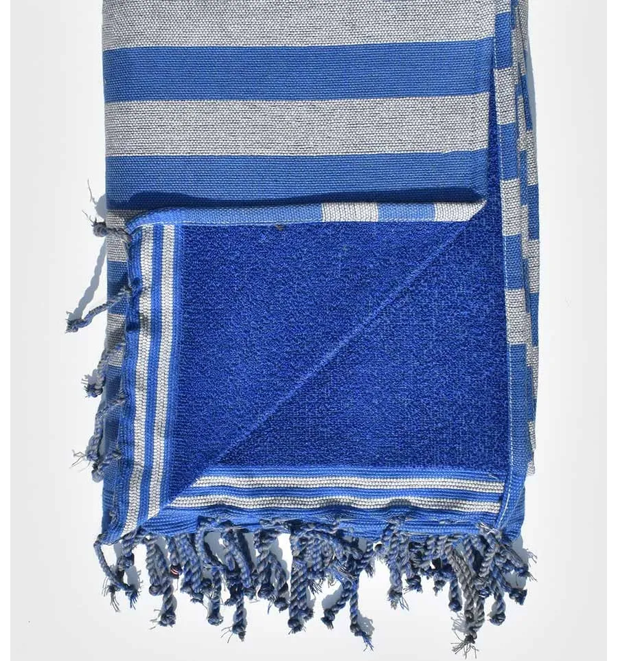 Grauer und blauer Schwamm Fouta Tunisia - 2