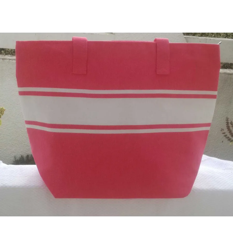 Strandtasche Fushia pink Fouta Tunisia - 2