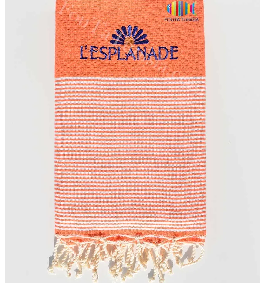 Fouta Stickerei Waben Strandtuch L'esplanade Fouta Tunisia - 1