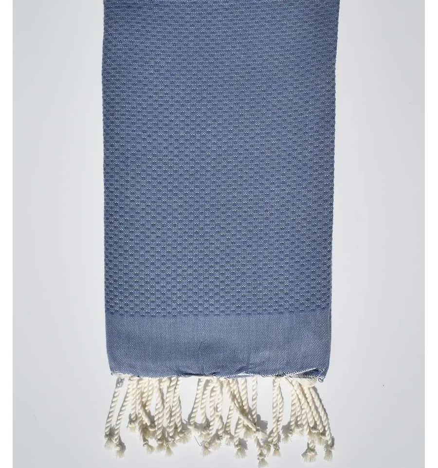 Strandtuch einfarbig Denim blau Fouta Tunisia - 1