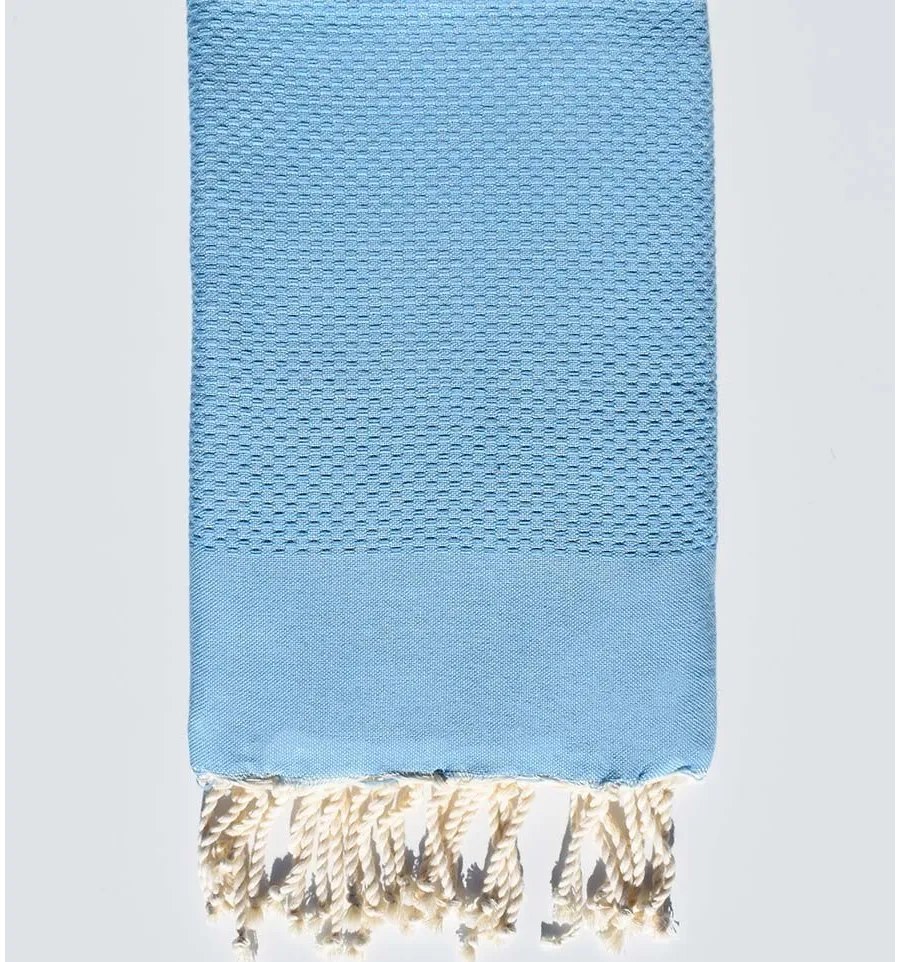 Strandtuch einfarbig pastellblau Fouta Tunisia - 1